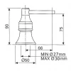 Nostalgische zeepdispenser RVS V222RVS