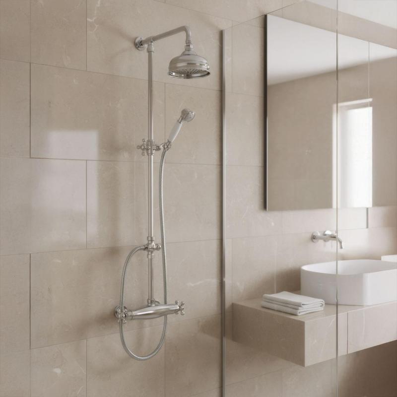 Huber Croisette Thermostatische Doucheset Brons 390.CS01H.BA