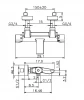 Huber Advant bad/douche thermostaatkraan chroom AD.T21010.21