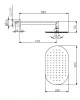 Huber Levity Hoofddouche met muurarm Chroom SS.013490.21