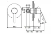 Huber Kyoto inbouw douchemengkraan chroom KY.000300.21