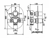 Huber Dado Cascade Inbouw thermostaatkraan douche chroom 887.05H.CR