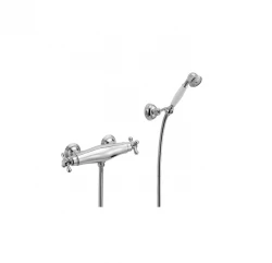 Huber Croisette Douchethermostaat met handdouche Chroom/Goud CSD010107G