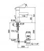 Huber Tratto Wastafelmengkraan Chroom TT.000490.21