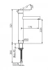 Huber Tratto wastafelmengkraan chroom TT.003540.21