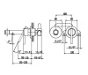 Huber Tratto inbouw wastafelmengkraan chroom TT.002510.21