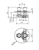 Huber Tratto Douchethermostaatkraan Chroom 869.01H.CR