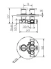 Huber Tratto Douchethermostaatkraan inbouw chroom 869.51H.CR