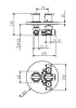 Huber Tratto Douchethermostaatkraan inbouw chroom 868.01H.CR