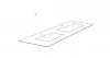 Flow Kibell badmeubelset 120x45.5cm hoogglans wit solid surface wastafel 13483 wastafel