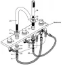 Blusani Stilo 5 gats badrandcombinatie Chroom BSB01022 tekening