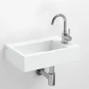 Clou Flush fontein (flush 2 plus) met kraangat zonder plug wit keramiek PhotoBasicComposition