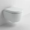 Clou First toiletzitting met deksel soft-closing en quick release systeem verkorte versie wit PhotoBasicComposition