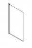 Stern badwand Square 80x140 cm helder glas ST4022N 2