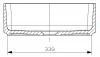 Solid-S Small opbouwwastafel rechthoek mat wit B58xL37xH13cm zonder overloop SOL106081