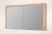 Stern Wood spiegelkast Grey Oak 120cm met verlichting led 2 deuren SW70511