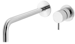 Waterevolution Flow inbouw wastafelkraan chroom uitloop 21cm T116B01-21