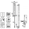 Waterevolution Flow glijstang 800mm mat zwart T1660PR kloon 01-11-2017 11:19:21