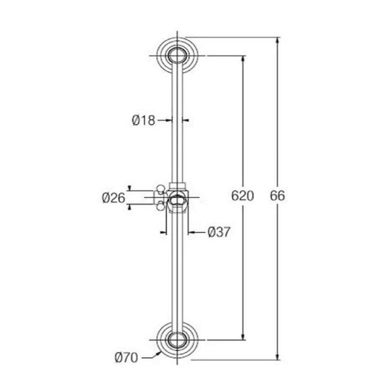 PB klassieke Glijstangset met handdouche en doucheslang brons 1208899072
