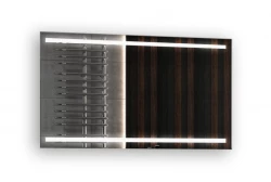 Topline badkamerspiegel met LED verlichting 120x60cm - sensorschakelaar - spiegelverwarming EMP12060