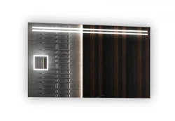Topline badkamerspiegel met LED verlichting 120x60cm - make-up spiegel - sensorschakelaar - spiegelverwarming POW12060