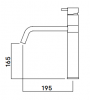 Waterevolution Flow keukenmengkraan massief RVS T150IE