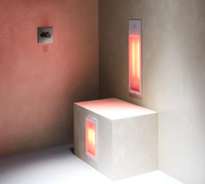 Sunshower Duo White inbouw infra rood lamp 1x 1000W 1 x  500W 80075