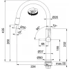 Franke Keukenkraan Pescara up&down vaste uitloop chroom 115.0523.286