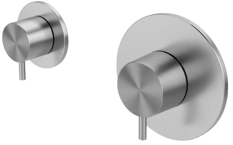 Waterevolution Flow inbouw douchethermostaat met 1 omstelkraan volledig RVS 1208920976