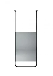 Aquadesign Alpha Spiegel plafondmontage 60x150x2cm zwart