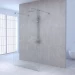 Aquadesign Minimal Doorloopdouche profielloos 100x200 cm helder glas - chroom beslag