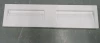 Solid-S Quatra dubbele wastafel solid surface mat wit zonder kraangat met solid cover B180xD45xH8cm 1208952416
