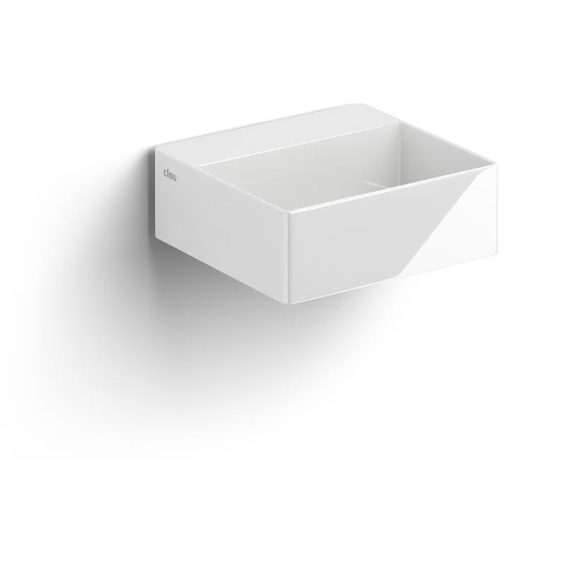 Clou New Flush 1 fontein met voorbewerkt kraangat wit keramiek