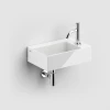 Clou New Flush 2 fontein incl. plug met kraangat wit keramiek compositie