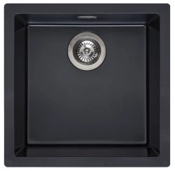 Reginox Amsterdam 40 Regi-graniet spoelbak Pure black zwart onderbouw en opbouw 1208953362