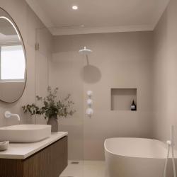 Waterevolution Flow inbouw douchethermostaat met 2 stopkranen mat wit 1208953386