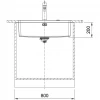 Franke Mythos MYX 110.70 rvs spoelbak 70x40cm onderbouw 1208953666