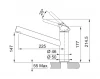 Franke Orbit massief rvs hoge Keukenkraan met draaibare uitloop inox 1208953834