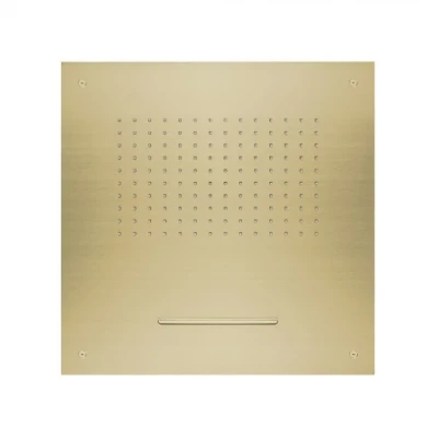 SB Square 316 Regendouche inbouw met waterval 50x50cm plafond douchekop PVD goud 1208955319