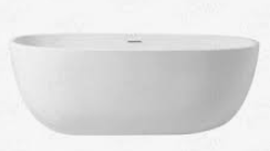 Design Bath vrijstaand ligbad 170x80cm acryl mat wit 1208956412