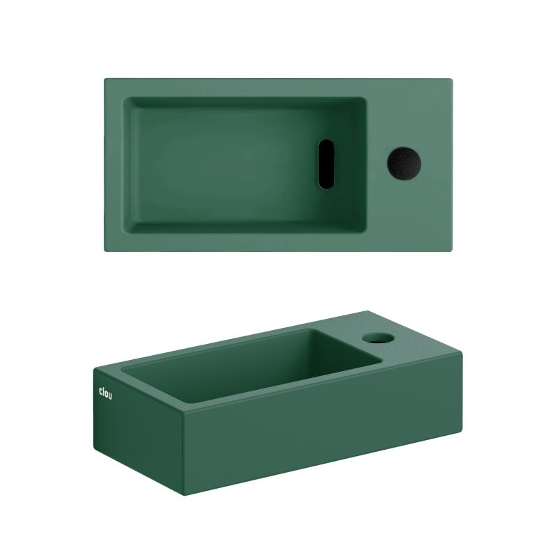 Clou Flush 3 fontein 36cm + kraang. rechts mat pijnboom groen ker