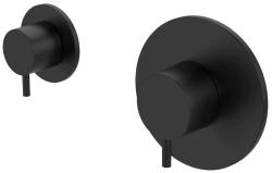 Waterevolution Flow mix and match inbouw mengkraan mat zwart met stopkraan 1208957063