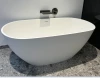 Solid-S Oval vrijstaand ligbad 170x75 mat wit solid surface wit 1208957216