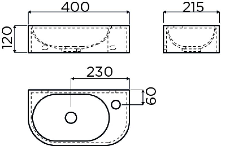 Clou InBe 7 fontein met kraangat zonder plug wit keramiek