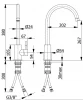 Rubio Inox Round keukenkraan draaibare uitloop volledig RVS 1208946970