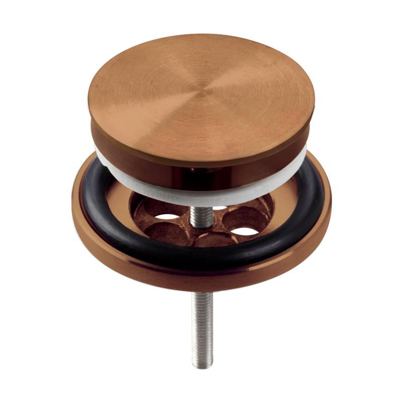 Clou Mini Wash Me plug met afdekkap brons geborsteld PVD