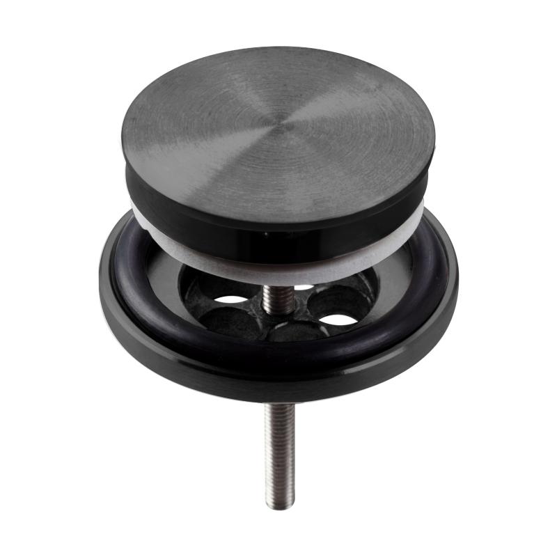 Clou Mini Wash Me plug met afdekkap gunmetal geborsteld PVD