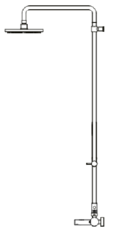 Waterevolution Flow thermostatische drie-weg douchemengkraan met hoofddouche 250mm en ronde handdouche chroom T131TNR2501