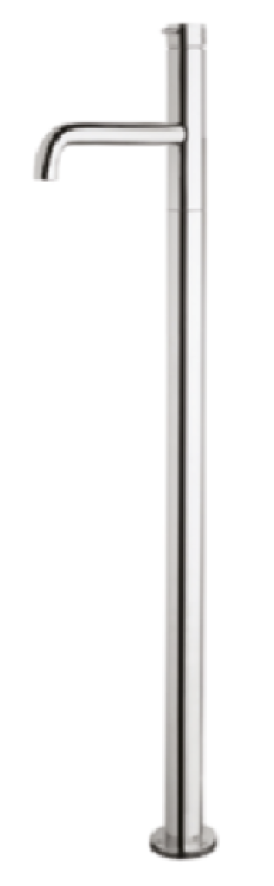 Waterevolution Flow vrijstaande badkraan koper T134CPE