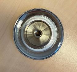 Solid-S solid surface afvoer kapje chroom incl. rubber tbv bad 1208970568